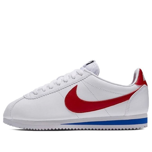 ⭐️HP⭐️ Nike Classic Cortez Leather 'White Red' 807471-103 Women’s Size 6 NWOB - Picture 3 of 8